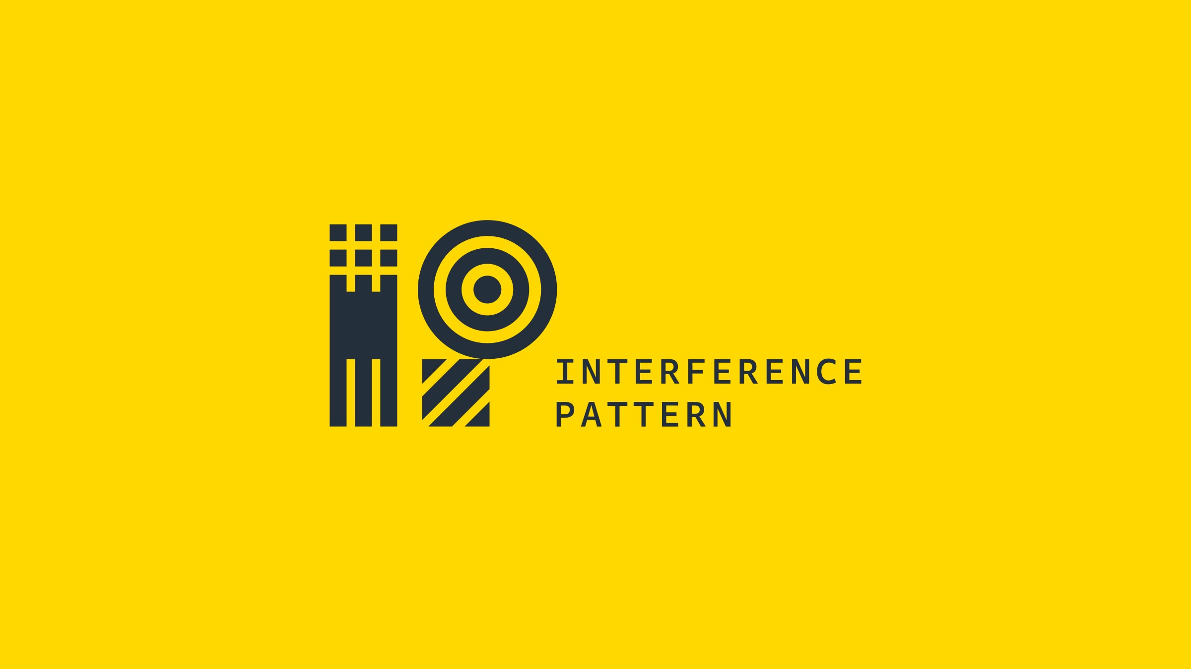 Interference Pattern branding and identity logo by Monumentum Brands