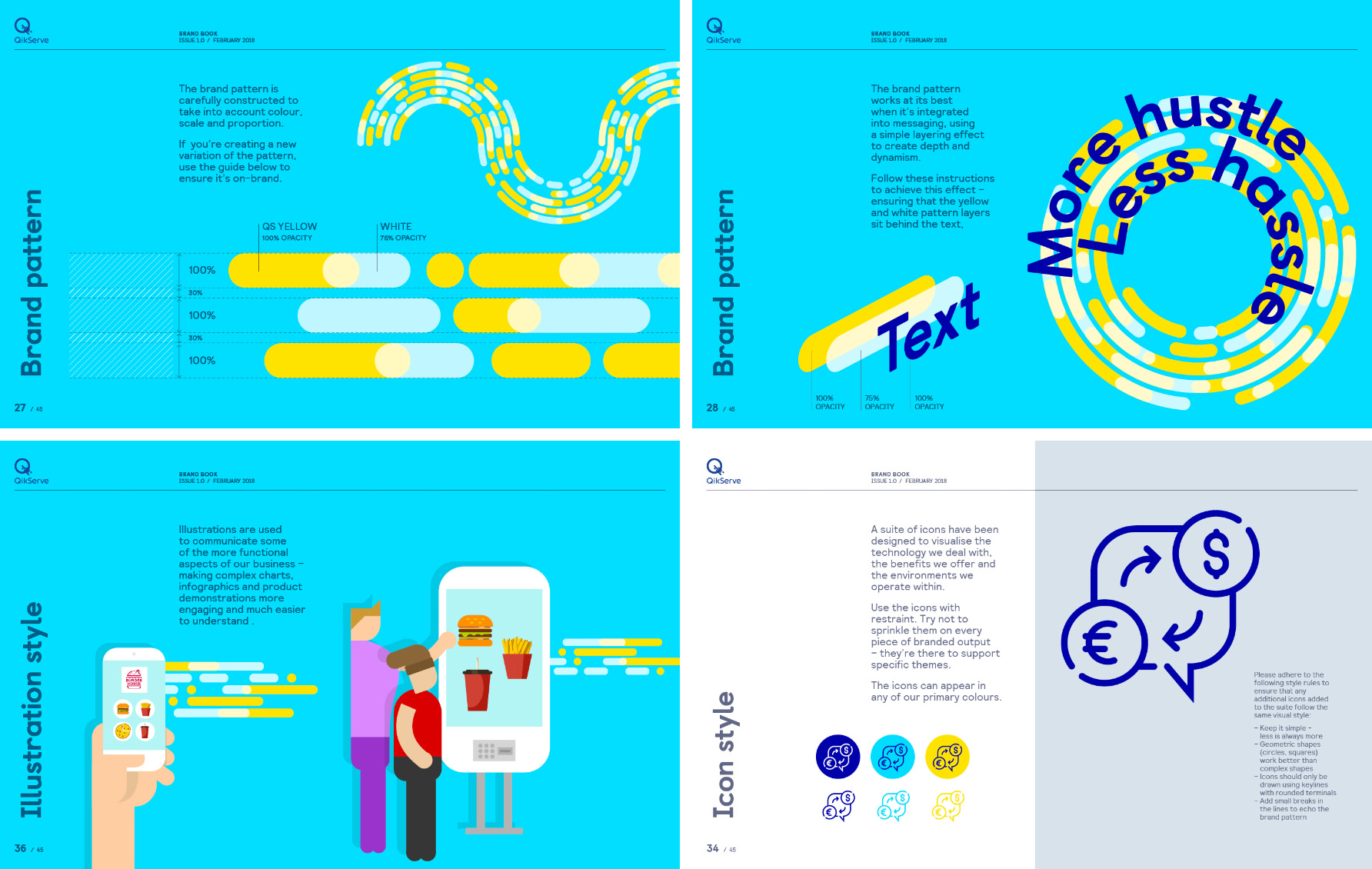 QikServe brand guidelines designed by Monumentum